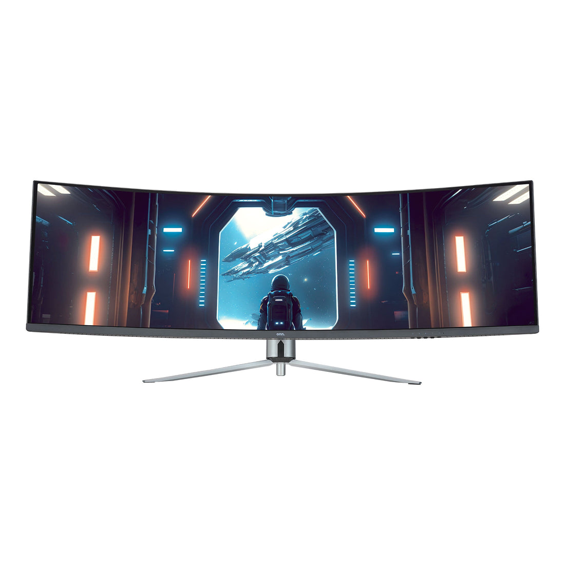49&quot; Curved Dual FHD (3840 X 1080P) 144Hz 1Ms Gaming Monitor with Cables, Black, New